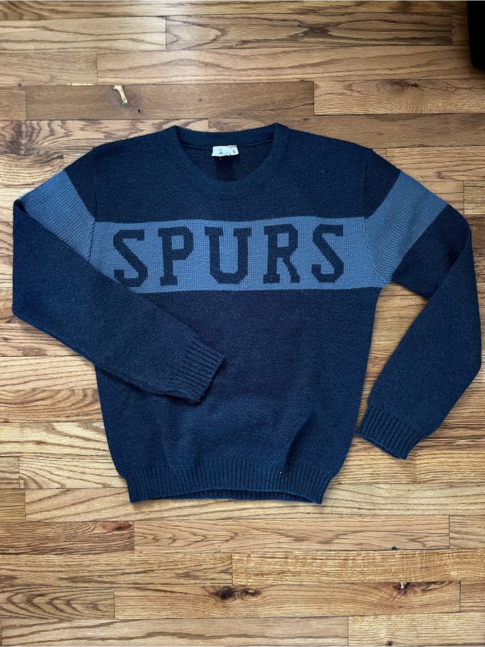 Tottenham Hotspur Navy and Slate 'SPURS' Crewneck Sweater